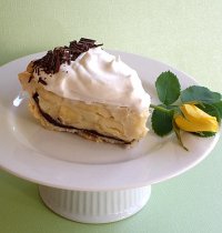 Banana Cream Chocolate Ganache Pie Recipe