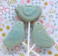 Bluebird French Macarons or Macaron Pops Recipe